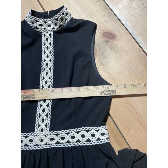 Women's Altar'd State White/Black sleeveless dress. Great detail. Size Small - Picture 3 of 5